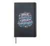 Optimist Your Authenticity Is Your Superpower Positivity Hardcover Journal, Black