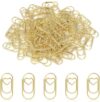 OPUHOHR 200Pcs Mini Paper Clips, Cute Metal Heart Paper Clips
