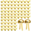 OPUHOHR Metal Brass Brads for Paper Crafts Making, 200 Pack
