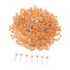 Orange Map Tacks Round Head Push Pins 500pcs for Bulletin Boards