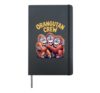 Orangutan Crew Jungle Ape Monkey Themed Birthday Party Hardcover Journal, Black