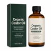 Organic Castor Oil, 100% Pure Cold Pressed Oil for Skin & Hair Care