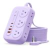 ORICO Surge Protector Power Strip, PD20W Multiple Outlets Extension Cord