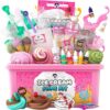 Original Stationery Ice Cream Slime Kit for Girls Toys, DIY Cherry-Scented Slime Making Set with 31 Pieces, Fun Arts and Crafts for Kids Ages 8-12, Birthday Gift