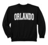 Orlando FL Florida USA Vintage Sports Varsity Style Standard Sweatshirt, Youth, Black, Large