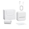 Orplru Portable Inkless Thermal Sticker Printer, Mini Label Maker (White)