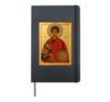 Orthodox Icon Saint Demetrius of Thessalonica Hardcover Journal, Black