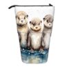 Orvania Cute Baby Otter Standing Pencil Case