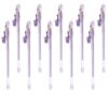 OSALADI 10 Pcs Gel Pen with Pendant Lavender Color Smooth Writing Roller Pen for Students for Study Notes and Scrapbooking with Free-flowing Ink and Delicate Plastic