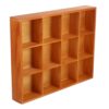 OSALADI Wooden Drawer Organizer Versatile Clothing Drawer Divider Space-saving with 12 Compartments Underwear and Sock Storage Case for Closet and Cabinet Organization
