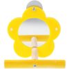 OSOLADY Decorative Parrot Perch Bird with Mirror Design Yellow