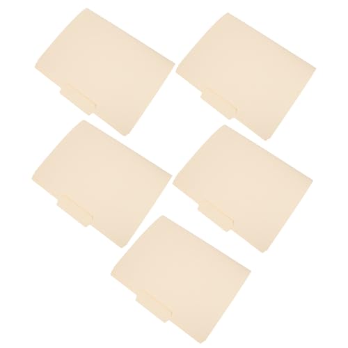 OSOLADY Paper Document Organizer Folder Letter Size Beige Manila File Folders Efficient Organization 5pcs for Legal Documents and Business Contracts for Office and Classroom Use