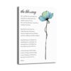 Ossude Canvas Wall Art Numbers 6 24-26, The Blessing Wall Decor Print, Bible Verse Inspirational Decor Wall Art, Christian Religious Scripture Wall Decor