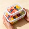 OULIGET Airtight Food Storage Containers with Locking Lids 2 Sizes Sets