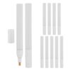 OUNONA 10pcs Aluminum Paint Marker Pen Empty Shell with Flat Fine Tip