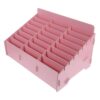 Outanaya Wooden 24 Grid Cell Phone Storage Box for Desktop Organizing