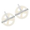 Outdoor Clothesline Pulley Plastic Iron Wire Tensioner 2pcs 5 Inch