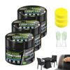 Outdoor Furniture Renewal Paste with Sponge,Furniture Renewal Paste,30g (#C)