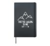 Outdoorsy Clothes Hiking Gifts for Girls Mountain Climbing Hardcover Journal, Black