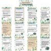Outus 13 Pcs Reading Strategies Posters Classroom Decorations Reading Bulletin Board Posters Elementary Educational Wall Prints Library Decorations for Middle High Schools Teacher Supplies (Greenery)