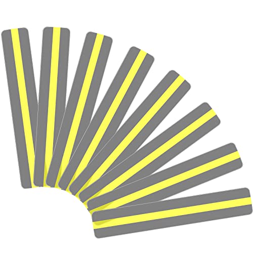 Outus 32 Pieces Guided Reading Strips Highlight Strips Colored Overlays Colorful Bookmark-Helps with Dyslexia for Students and Teacher Classroom Supply Assistant(Yellow)