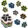Outus 36 Pcs Classroom Paw Carpet Marker Spots 5'' Paw Carpet Dots Line up Spot for Classroom Rug Floor, Marker for Teacher Supplies School Decoration(Boho,Number 1-36)