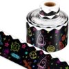 Outus 49 Feet Space Bulletin Board Borders Outer Space Bulletin Trim Stickers Confetti Galaxy Back to School Decoration Borders for School Classroom Chalkboard Decoration