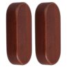 Oval Base for 2pcs Walnut Wood Carving Projects and Display Models
