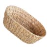 Oval Hyacinth Woven Storage Basket for Shelf Organization