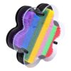 OVAQUIXI 3D Pin Art Toy, Plastic Flower Shaped Sensory Board for Kids