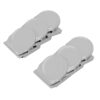 OVAQUIXI Magnetic Clips 6 Pack, White Stainless Steel Fridge Magnets for