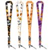 Ovenbird 4Pcs Halloween Lanyards for ID Badges; Cute Holiday Breakaway Lanyard for ID Badges, Keys & Keychain; ID Lanyard for Women Men Teachers, Set of 4