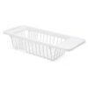Over-the-Sink Dish Drying Rack, White Plastic, 45.5 x 16 x 9.9 cm