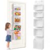 Over the Door Storage for Playroom, Hanging Toy Organizer for Small Space