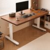 OVZXSD 47 Inch Manual Standing Desk with Wheels