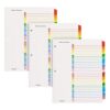 Oxford 1-31 Tab Dividers for 3 Ring Binders, Numbered Tab Dividers, Multicolor Numbered Binder Dividers, 24 Sets (89402), Pack of 8