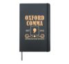 Oxford Comma Humor Grammar Appreciation Society for Teachers Hardcover Journal, Black