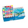 Oxxggkao 12/24 / 36/48 Color Acrylic Paint Pen Brush Tip Colored Acrylic Marker for Drawing Scrapbooking Card Making Journaling Soft Tip Markers