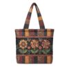 Ozuxouey Vintage Sunflower Tote Bag for Women Quilted Fall Purse