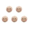 Pack of 100 Fun Expressions Wood Beads Wood Balls for Party Decoration, Unique Gift