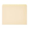Pack of 25 Letter Size Manila Paper File Folders, Multi-Position Top Tab Design Smooth Office Document Organizer, Compatible with Boxes for Work Personal Paperwork Classification Storage