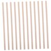 PACKOVE 12pcs Unfinished Wood Bead Trim Molding Stick with Smooth Surface and Half Round Shape for Door and Shelves Edge Decoration for DIY Crafts and Room Decoration