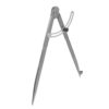 PACKOVE Adjustable Woodworking Compass Tool Pencil Compatibility with Carbon Steel Construction and 300mm Maximum Radius for Precise Circle Drawing in Model Construction and Woodworking