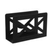 PACKOVE Black Iron Mail Sorter Organizer for Desk with Compartments, Efficient Storage and Quick Categorization, Space Saving Desktop Mail Holder for Office Use
