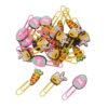 PACKOVE Paper Clips Made of Sturdy PVC and Metal 30pcs Cute Bunny Carrot and Egg Shaped with Reliable Gripping Power, Easter Party Favors and Holiday Décor for Teachers and Students