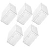 PACKOVE Shoe Storage Box Stackable Drawer Organizer Foldable 5pcs PP