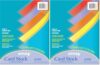 Pacon Card Stock, Vibrant Assortment, 5 Colors, 8-1/2" x 11", 100 Sheets (Pack of 2)