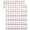 Pacon Number Line P0232000, -20 to 100, 5-3/4" x 37', 1 Set