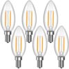 PADMO LUDAZ Non-Dimmable C35 B10 E12 LED Type B Light Bulb 4W,5000K 400LM