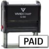 Paid (Black)+ Balance Due (Red) Combo Self-Inking Rubber Stamp | Business & Office Rubber Stamps (Black Ink) - Q-300